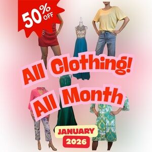 🥳Happy New Year🥳 50% Off All Clothing!! 😳 65% Off 3+ Clothes Bundles 🤯